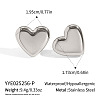 Heart 304 Stainless Steel Stud Earrings AO8083-16-1