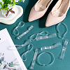 CRASPIRE 12 Pairs 3 Style Transparent TPU Anti-Loose Shoelace for High-heeled Shoes FIND-CP0001-96-4