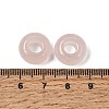 Natural Rose Quartz European Large Hole Beads G-Q442-19-3