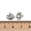 304 Stainless Steel Pendant Cabochon Settings STAS-G356-07P-03-3