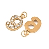 304 Stainless Steel Rhinestone Pendants STAS-N133-03J-G-2