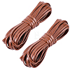 2 Bundles Flat PU Leather Braided Cord OCOR-CL0001-18A-1
