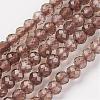 Natural Smoky Quartz Bead Strand G-G680-22-1