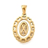 Golden 304 Stainless Steel Pendants STAS-K300-02G-X-1