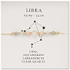 Natural stone constellation bracelet with 12 zodiac signs X-NR2952-11-1