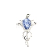 Natural Blue Spot Jasper Teardrop Pendants PW-WG60016-26-1