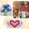 Handmade Wooden Embroidered Bookmark WOOD-WH0050-072-5