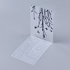 Transparent Clear Plastic Stamp/Seal X-DIY-WH0110-04A-2