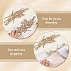 Flower Resin Rhinestone Decorative Corsages for Clothing Accessories PATC-WH0021-064I-3