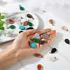 Fashewelry 24pcs 12 Styles Natural & Synthetic Gemstone Pendants G-FW0001-33-17