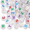 CHGCRAFT Plating Transparent Acrylic Beads MACR-CA0001-01-1