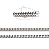 Men's Jewelry Making 304 Stainless Steel Double Link Curb Chains CHS-A003C-1.2mm-2