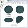 Round MDF Covered with Velvet Jewelry Organizer Display Trays ODIS-WH0099-224-3
