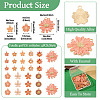 40Pcs 10 Styles Alloy Enamel Pendants ENAM-TA0004-09-4