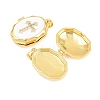 Brass Locket Pendants KK-D232-02G-3