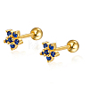 S925 Sterling Silver Flower Stud Earrings DY0741-9-1