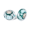 Handmade Lampwork & Brass Core European Beads LAMP-N044-03S-01-3