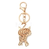 Zinc Alloy Rhinestone Keychains KEYC-M025-01KCG-3