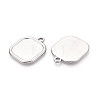 304 Stainless Steel Pendant Cabochon Settings STAS-N108-73P-2
