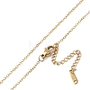 201 Stainless Steel Cable Chain Necklaces NJEW-P309-16A-G-3