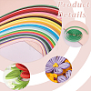 AHADERMAKER Flower/Bird Pattern Cardboard DIY Paper Quilling Tools Drawings Sample Cards DIY-GA0006-36-3