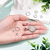 10Pcs 5 Styles Brass Open Jump Rings KK-TA0008-84P-6