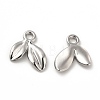 Rack Plating Alloy Leaf Charms FIND-G044-07P-1