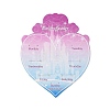 Gradient Color Heart Earring Display Cards CDIS-P007-F01-1