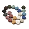 Dyed Natural Lava Rock Beads Strands G-A264-A04-01A-2
