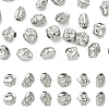 24Pcs 6 Styles Hammered 304 Stainless Steel Beads STAS-YW0011-32-1
