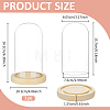 Arch Glass Dome Cover AJEW-WH0596-866B-02-2