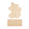 3-Slot Wood Necklace Organizer Display Stands ODIS-H006-02-2