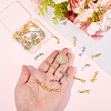 52Pcs 2 Colors Alloy Letter A~Z Pendant Decorations HJEW-BM0001-69-3