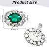 2Pairs Detachable Rhinestone Shoe Decorations DIY-AR0004-51B-2