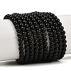Natural Obsidian Round Beads Strands G-E329-4mm-37-2