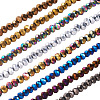 Craftdady Electroplate Glass Beads Strands EGLA-CD0001-03-2