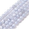 Natural Blue Lace Agate Beads Strands G-F222-30-10mm-01A-2