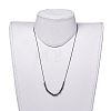 Adjustable Non-magnetic Synthetic Hematite Necklaces NJEW-JN02704-01-5