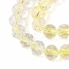 Crackle Transparent Glass Beads Strands GLAA-N063-8mm-08-3