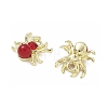 Alloy & ABS Plastic Pearl & Rhinestone Pendants Spider Charms PL-CBA5609-02G-A-2