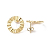 Ion Plating(IP) 304 Stainless Steel Stud Earring Finding X-EJEW-I285-21G-2