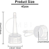 40Pcs PP Plastic Bottle Replacement Caps KY-BC0001-22-2