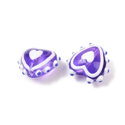 Handmade Lampwork Beads LAMP-D003-02O-1