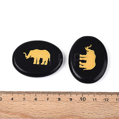 Natural Obsidian Cabochons G-T143-28A-1