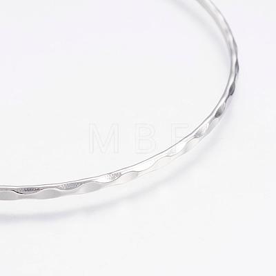 304L Stainless Steel Buddhist Bangles BJEW-G568-15P-1