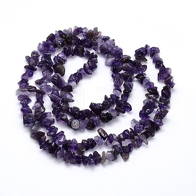 Natural Amethyst Beads Strands X-G-O049-C-23-1
