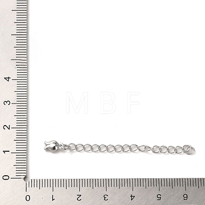 Rack Plating Brass Curb Chain Extender KK-Q807-12P-1