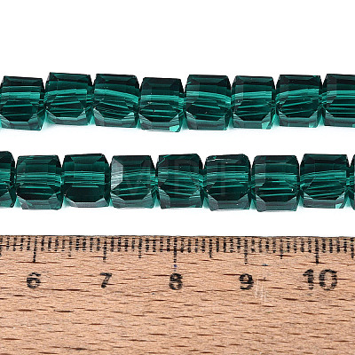 Transparent Glass Beads Strands GLAA-R041-8x8mm-A16-1