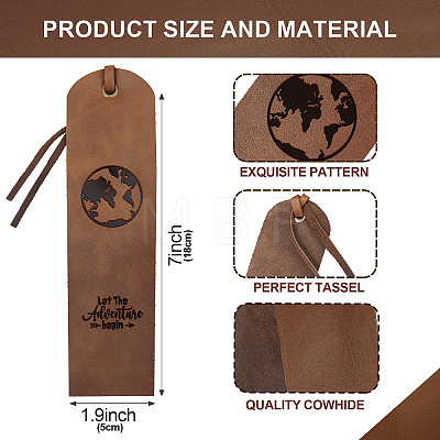 Cowhide Leather Labels AJEW-WH0386-0006-1