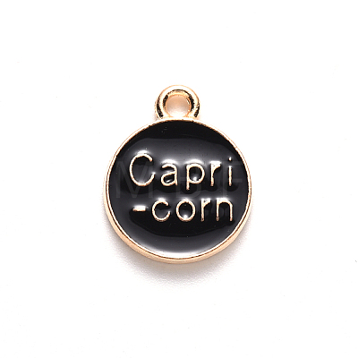 Alloy Enamel Pendants X-ENAM-S124-01B-08E-1